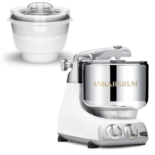 AKM 6230 røremaskine med ismaskine, glossy white