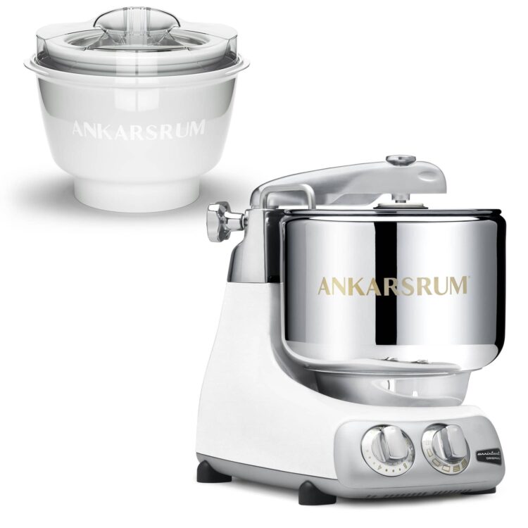 AKM 6230 røremaskine med ismaskine, glossy white